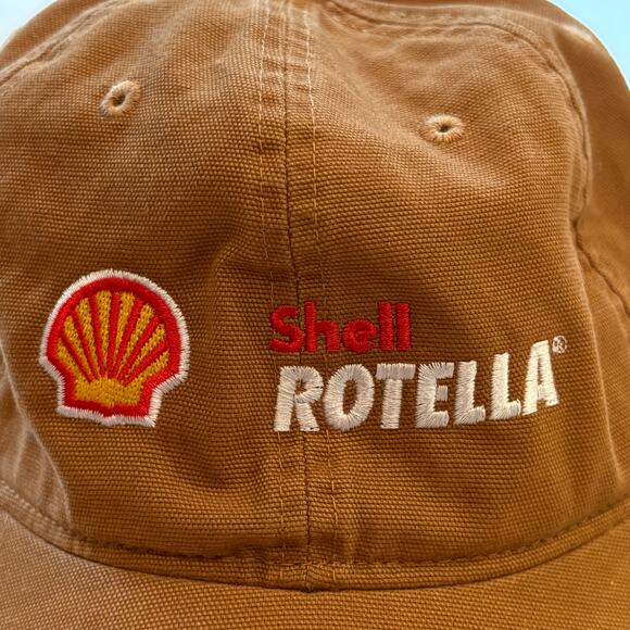 Carhart Shell Rotella Canvas Hat Adjustable Brown One Size NWT - Picture 4 of 11